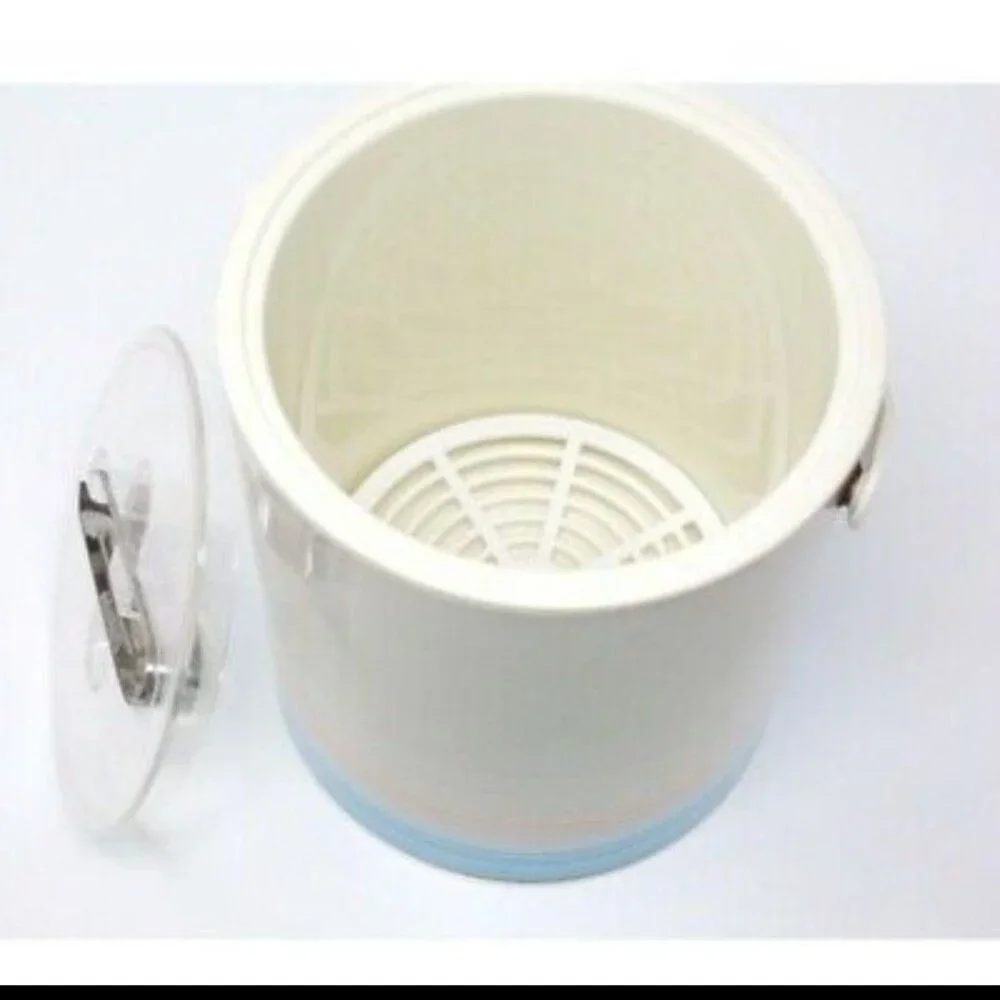 Vintage 1970s Thermo-Serv Ice Bucket with Lid & Handle-LIKE NEW